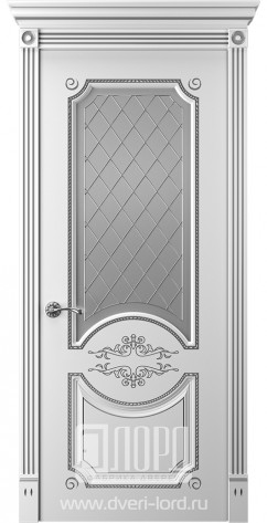 Лорд Межкомнатная дверь Прима 1 ДО Патина серебро, арт. 23296