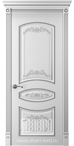 Лорд Межкомнатная дверь Прима 3 ДГ Патина серебро, арт. 23307
