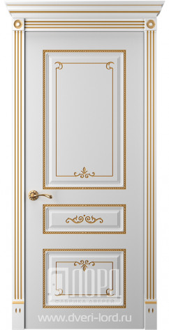 Лорд Межкомнатная дверь Прима 5 ДГ Патина золото, арт. 23317