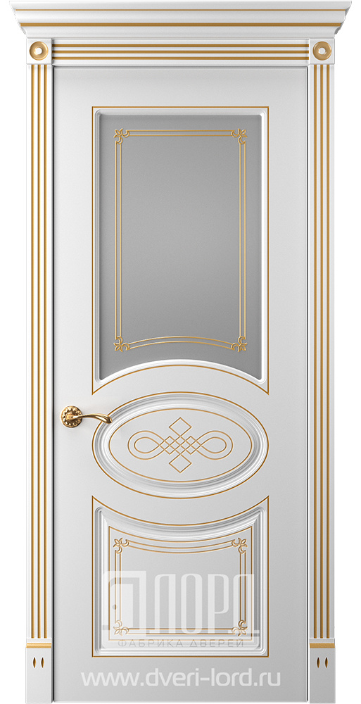 Лорд Межкомнатная дверь Прима 7 ДО Патина золото, арт. 23330 - фото №1