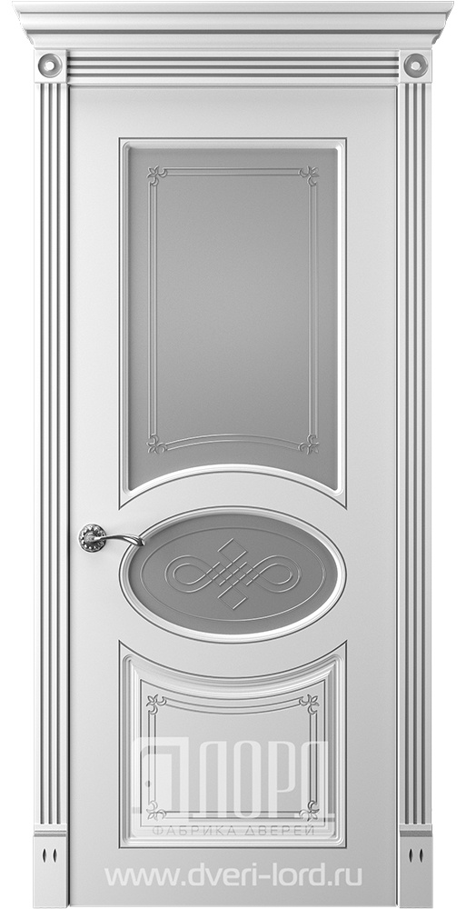 Лорд Межкомнатная дверь Прима 8 ДО Патина серебро, арт. 23340 - фото №1